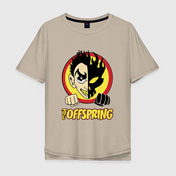 Футболка оверсайз мужская The Offspring Boy, цвет: миндальный