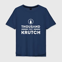 Футболка оверсайз мужская Thousand Foot Krutch, цвет: тёмно-синий