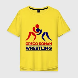 Футболка оверсайз мужская Greco-roman wrestling, цвет: желтый