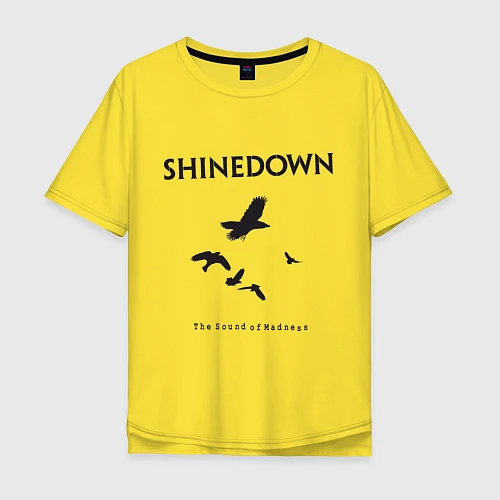Мужская футболка оверсайз Shinedown: Sound of Madness / Желтый – фото 1