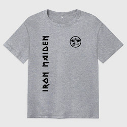 Футболка оверсайз мужская Iron Maiden Style, цвет: меланж