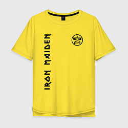Футболка оверсайз мужская Iron Maiden Style, цвет: желтый