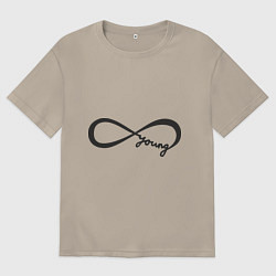 Мужская футболка оверсайз Вечно молодой