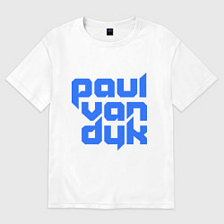 Футболка оверсайз мужская Paul van Dyk: Filled, цвет: белый
