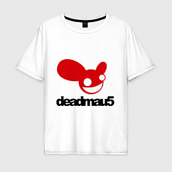 Футболка оверсайз мужская DeadMau5, цвет: белый