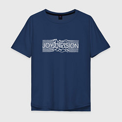 Футболка оверсайз мужская Joy Division, цвет: тёмно-синий