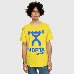 Футболка оверсайз мужская Yopta Sport, цвет: желтый — фото 2