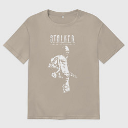 Футболка оверсайз мужская STALKER: Shadow of Chernobyl, цвет: миндальный