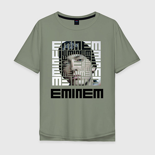 Мужская футболка оверсайз Eminem labyrinth / Авокадо – фото 1