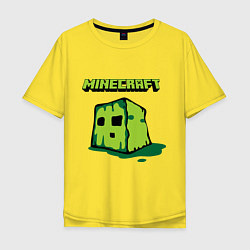 Футболка оверсайз мужская Minecraft Creeper, цвет: желтый