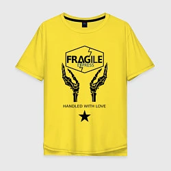 Футболка оверсайз мужская Fragile Express, цвет: желтый
