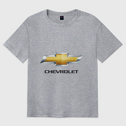 Мужская футболка оверсайз Chevrolet логотип