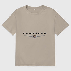 Мужская футболка оверсайз Chrysler logo