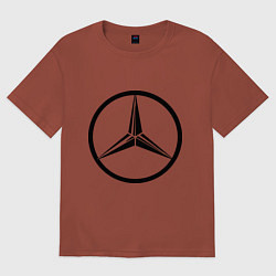 Мужская футболка оверсайз Mercedes-Benz logo