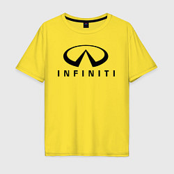 Футболка оверсайз мужская Infiniti logo, цвет: желтый