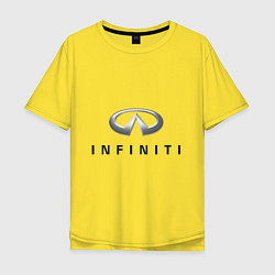Футболка оверсайз мужская Logo Infiniti, цвет: желтый