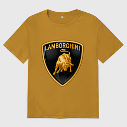 Мужская футболка оверсайз Lamborghini logo