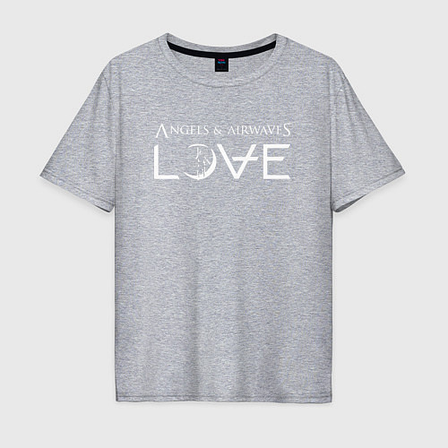 Мужская футболка оверсайз Love AVA / Меланж – фото 1