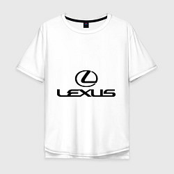 Футболка оверсайз мужская Lexus logo, цвет: белый