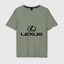 Футболка оверсайз мужская Lexus logo, цвет: авокадо