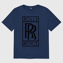 Мужская футболка оверсайз Rolls-Royce logo