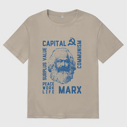 Мужская футболка оверсайз Marx: Capital