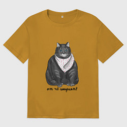 Мужская футболка оверсайз Есть покушать?