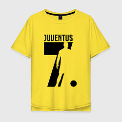 Футболка оверсайз мужская Juventus: Ronaldo 7, цвет: желтый