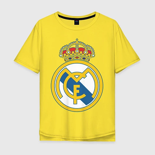 Мужская футболка оверсайз Real Madrid FC / Желтый – фото 1