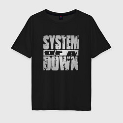 Футболка оверсайз мужская System of a Down, цвет: черный