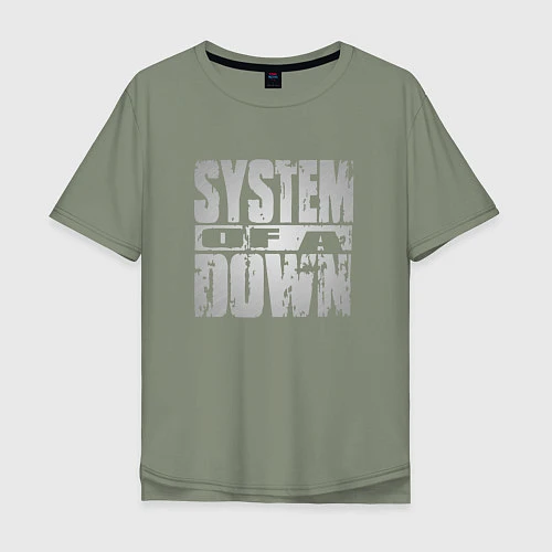 Мужская футболка оверсайз System of a Down / Авокадо – фото 1