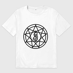 Мужская футболка оверсайз Slipknot Pentagram