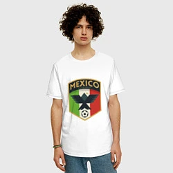 Футболка оверсайз мужская Mexico Football, цвет: белый — фото 2