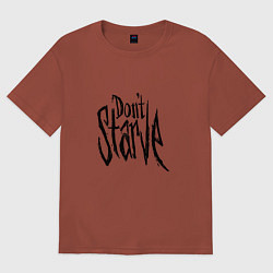 Футболка оверсайз мужская Don't Starve, цвет: кирпичный
