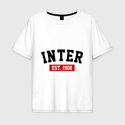 Футболка оверсайз мужская FC Inter Est. 1908, цвет: белый