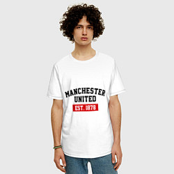 Футболка оверсайз мужская FC Manchester United Est. 1878, цвет: белый — фото 2