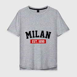 Мужская футболка оверсайз FC Milan Est. 1899