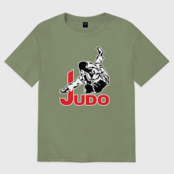 Футболка оверсайз мужская Judo Master, цвет: авокадо