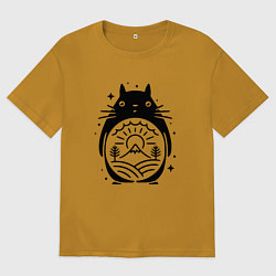 Мужская футболка оверсайз Мой сосед Тоторо