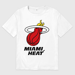 Мужская футболка оверсайз Miami Heat-logo