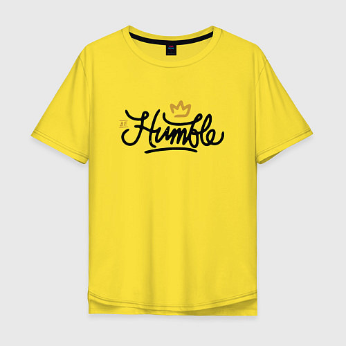 Мужская футболка оверсайз Humble King / Желтый – фото 1