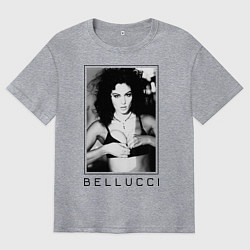 Мужская футболка оверсайз Monica Bellucci: Black