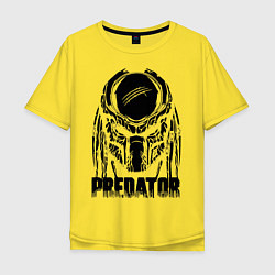 Футболка оверсайз мужская Predator Mask, цвет: желтый