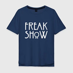 Футболка оверсайз мужская FREAK SHOW, цвет: тёмно-синий