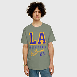 Футболка оверсайз мужская Lebron 23: Los Angeles, цвет: авокадо — фото 2