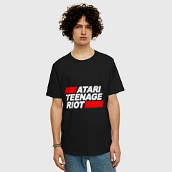 Футболка оверсайз мужская Atari Teenage Riot, цвет: черный — фото 2