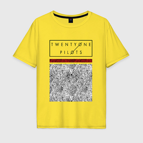 Мужская футболка оверсайз TOP: Blurryface / Желтый – фото 1