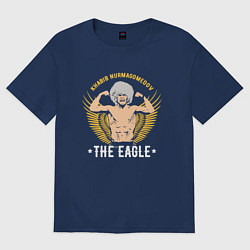 Футболка оверсайз мужская Khabib: The Eagle, цвет: тёмно-синий