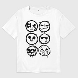 Мужская футболка оверсайз HU Masks