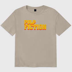 Футболка оверсайз мужская Pulp Fiction, цвет: миндальный